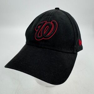 New Era Washington Nationals MLB Baseball Cap Hat Black Red‎ X-Large 49Forty